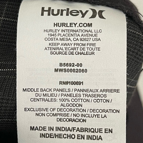 Hurley Shorts Size 36 Black - Picture 7 of 7